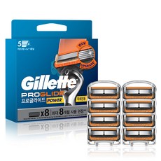 Gillette 吉列 2024ProGlide電動刮鬍刀頭, 8入, 1組