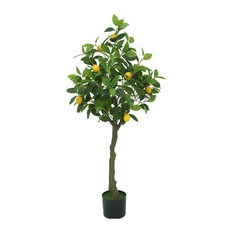 Marsh Marigold 室內裝飾人造檸檬樹 120cm, 綠色, 1個