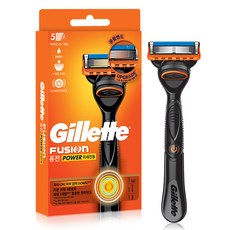 Gillette 吉列 正品 Fusion Power 鋒隱動力刮鬍刀握把 + 刀片組, 1套