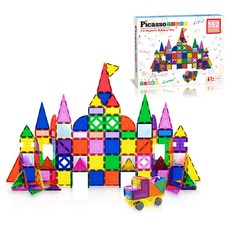 畢卡索磁力片 3D磁性積木套組 152片, 混合色, 1個