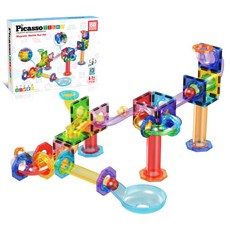 畢卡索瓷磚磁性大理石運行塊套裝 60p, 混色