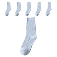 피어니스트 여성용 컬러 셀럽 코디 양말 6켤레