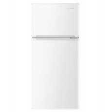 캐리어 클라윈드 슬림형 122L 2도어 냉장고 방문설치, 화이트, KRFT122ABPWW
