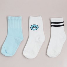 키즈퓨처 아동용 스포링 중목 양말 E 3종 세트