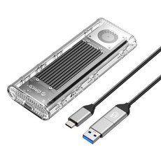 ORICO 奧睿科 USB4.0 M.2 NVMe 專用散熱外接盒, TCM2-U4(黑色)