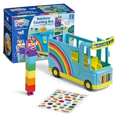 hand2mind Numberblocks 彩虹計數巴士可動玩具 IN96092, 混合顏色