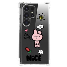 스메르 애니멀프렌드 에어쿠션 젤리 클리어 범퍼 휴대폰 케이스