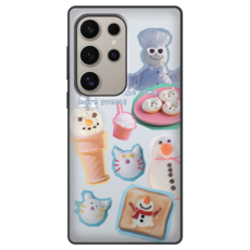 스메르 푸드 콜라주 카드수납 마그네틱 범퍼 휴대폰 케이스