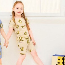 mollimelli friends 嬰兒小老虎短袖四分褲家居服上下套裝