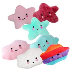 DING DONG PET 狗狗角色絨毛安撫娃娃玩具7件組, B, 1套