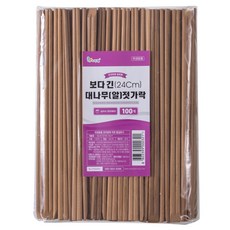 리빙웰 프리미엄 보다긴 대나무 알젓가락, 100개, 1개