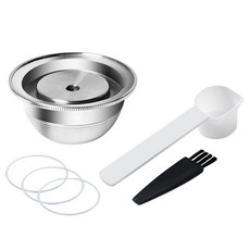 칼딘 네스프레소 호환 캡슐커피 파우더용 플러스 버츄오 원두 어댑터 A타입, 실버, 1개