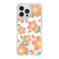 트라이코지 플라워 드로잉 방탄 휴대폰 케이스