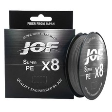 JOF 8합사 슈퍼 PE 낚시줄, 그레이, 1개