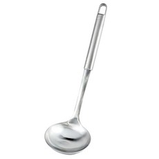 Kitchen Blooming Bloom Satin 霧面不鏽鋼湯勺, 1個, 全不鏽鋼