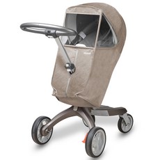 Manito 麻灰色 Stokke Xplory 嬰兒推車專用罩, 米色(專用罩) + 隨機出貨(收納袋)