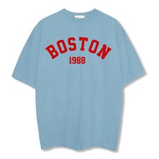 ILLUSO 男款柔軟特級雙面布料 Boston 1988 短袖T恤