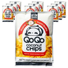 QOQO 椰子脆片, 40g, 10個