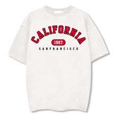 ILLUSO 男款柔軟特級雙面棉 California 1987 短袖T恤