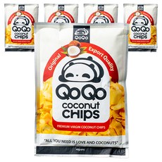 QOQO 椰子脆片, 40g, 5個