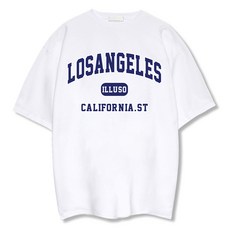 ILLUSO 男款柔軟特級雙面棉洛杉磯短袖T恤