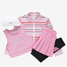 New Balance Kids 女童 ESSENTIAL 防曬泳衣裙套裝