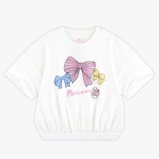 MARI N MORI 女童透氣Marie蝴蝶結短版T恤