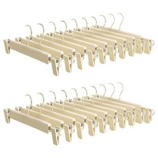 온모아 논슬립 바지걸이, 카키, 20개