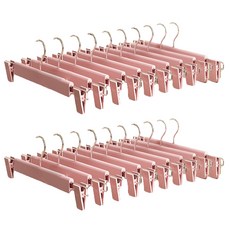 온모아 논슬립 바지걸이, 핑크, 20개