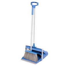 크린메이트 폴첸 빗자루 + 쓰레받기 세트, 1세트, 블루