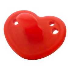 티지엠 하트 노리개 젖꼭지, 플러스 (3개월이상), 베리레드, 1개
