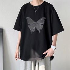 남성용 DM 다용도 프린팅 반팔 티셔츠