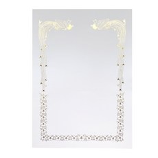 상장팩토리 금박 상장용지 180g, 순백색(봉황), 50개