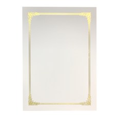 獎狀工廠 燙金獎狀用紙 180g, 純白色(皇家), 50個