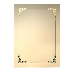 獎狀工廠 燙金獎狀用紙 文件紙 170g, 藤蔓, 50個