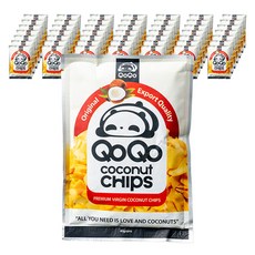 QOQO 椰子脆片, 40g, 50個
