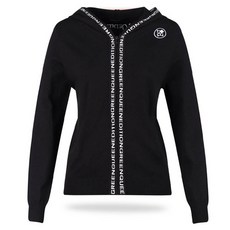 GreenQueen Lux Golf 女款字母印花連帽拉鍊針織開襟衫 GQ4S702W