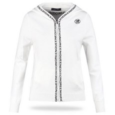 GreenQueen Lux Golf 女款字母印花連帽拉鍊針織開襟衫 GQ4S702W