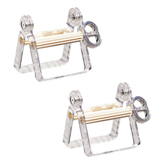 JLIFE Kino 旋轉式管狀牙膏擠壓器, 白色, 2個