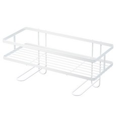 JLIFE Metric 馬桶縫隙收納鋼製浴室用品瀝水置物架 1層, 白色