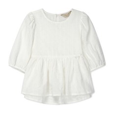 Perimitz 女童雪花七分袖襯衫 P2425B391