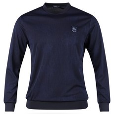 luxgolf Good Man 男士緹花圓領長袖高爾夫球衫 YG4S402