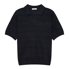 헤지스 남성용 면혼방 오픈 카라 니트