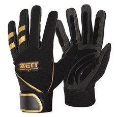 ZETT 冬季打擊手套 雙手穿戴 BGK-391, 黑色, 1套