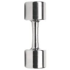 SPOVIIXX 高級鍍鉻啞鈴 鉻銀色, 1個, 10kg