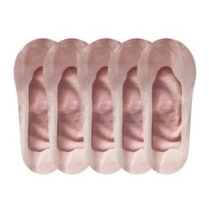 비아리츠 여성용 티안나고 시스루 실리콘 논슬립 데일리 에피 누드토우 덧신 5켤레