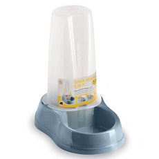 stefanplast 樂透 寵物飲水餵食器 0.65L, 1個, 鋼藍色