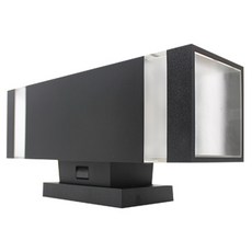 Illumi LED露台環形壁燈 方形 2燈 三色變換 18W, 黑色