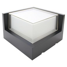 Illumi LED方形防水壁燈 15W 三色變換, 黑色