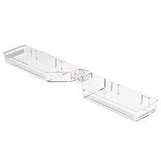 JLIFE SALLY 浴室角度可調洗臉盆角落收納層架, 透明, 1個